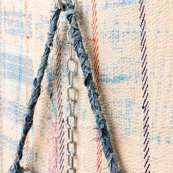 Upcycled Crochet Baguette Bag |crochet Shoulder Bag - Picture 6 of 7